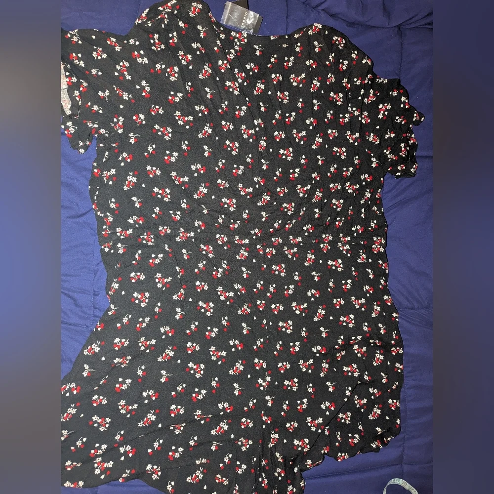 Torrid Floral Shorts Romper 4x/26 - Picture 7 of 15